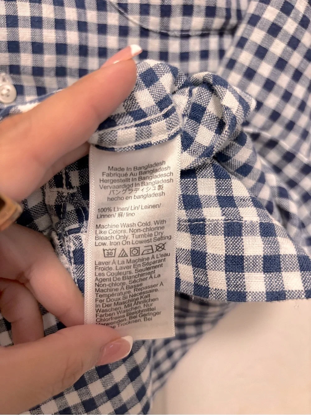 NWT J.Crew Short-Sleeve Linen Camp-Collar Shirt in Gingham